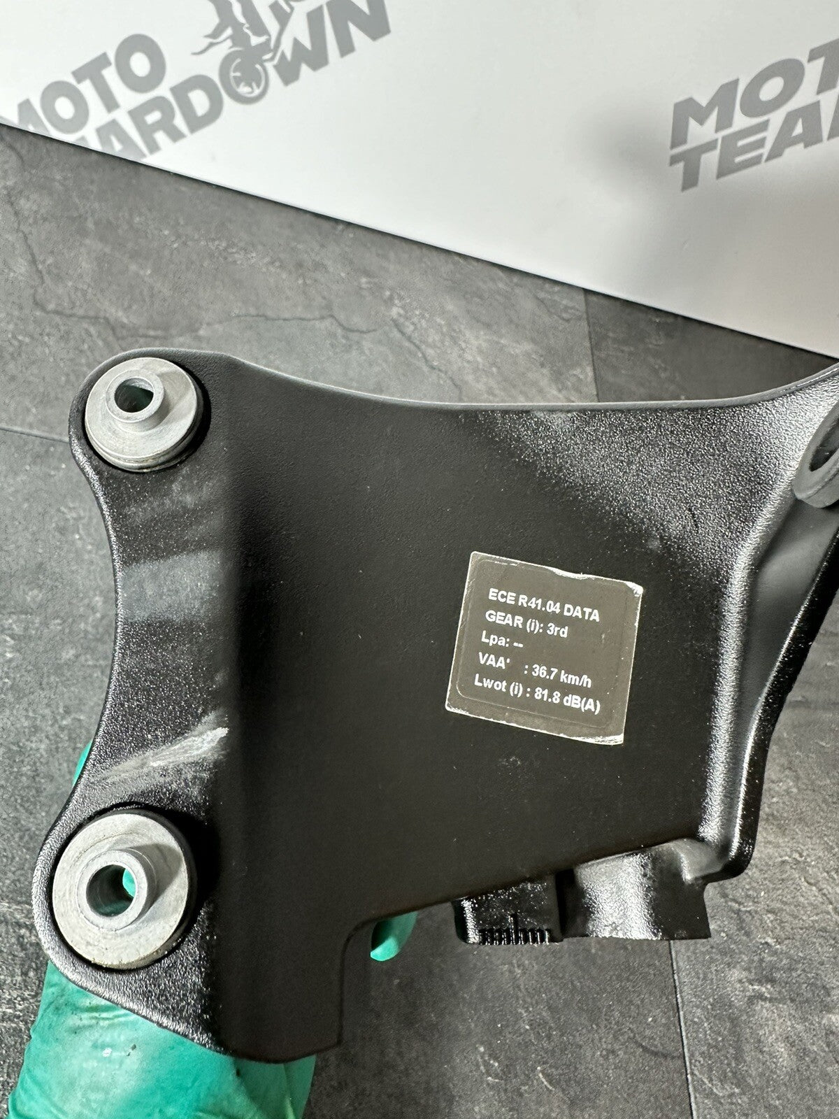 Triumph Street Triple 765 RS 2018 Clock Stay Top Bracket 15244 Miles 2017-2024