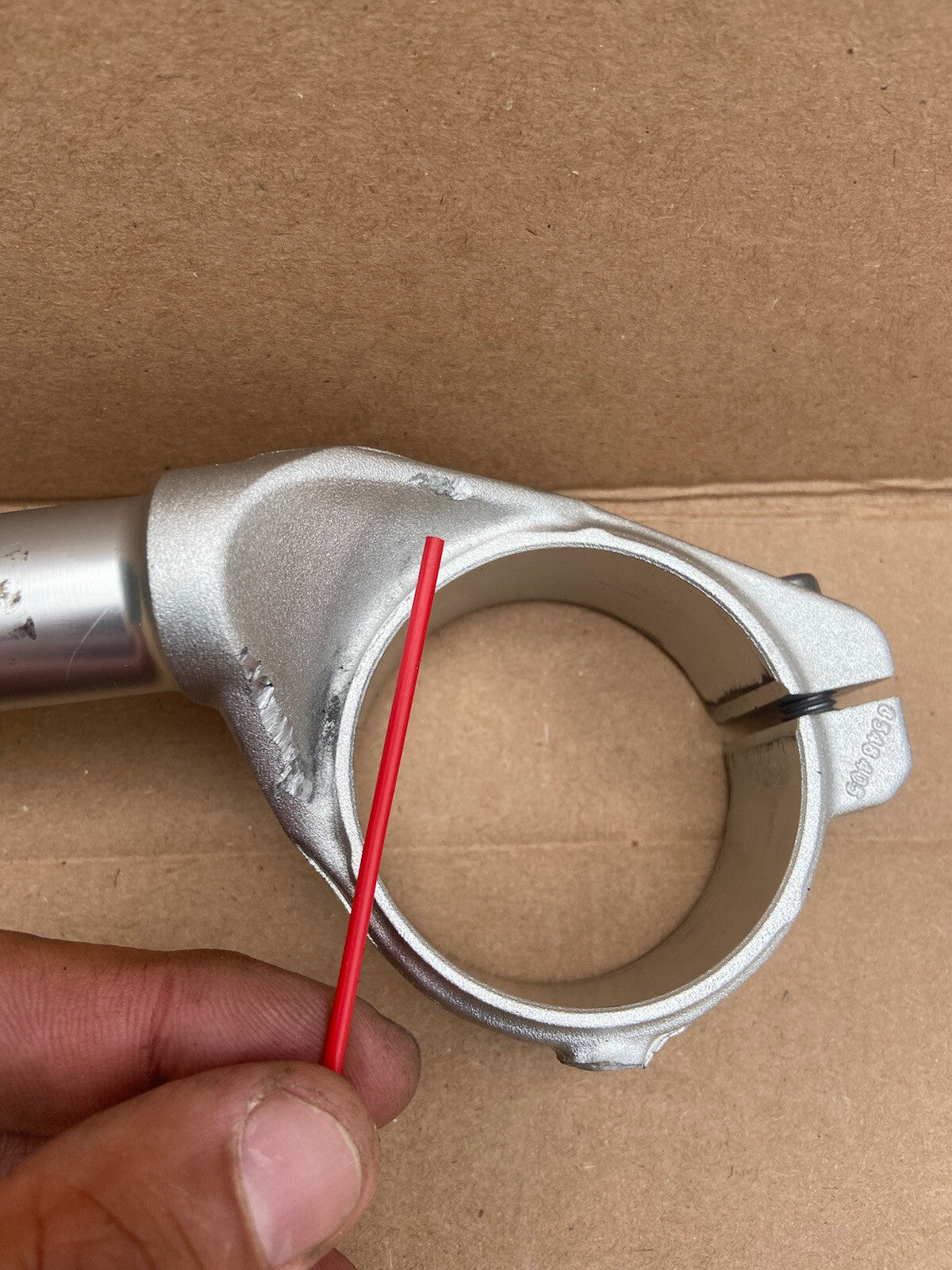 Genuine BMW S1000RR Left handle bar clip on Left Clip On OEM 8548405 DAMAGED