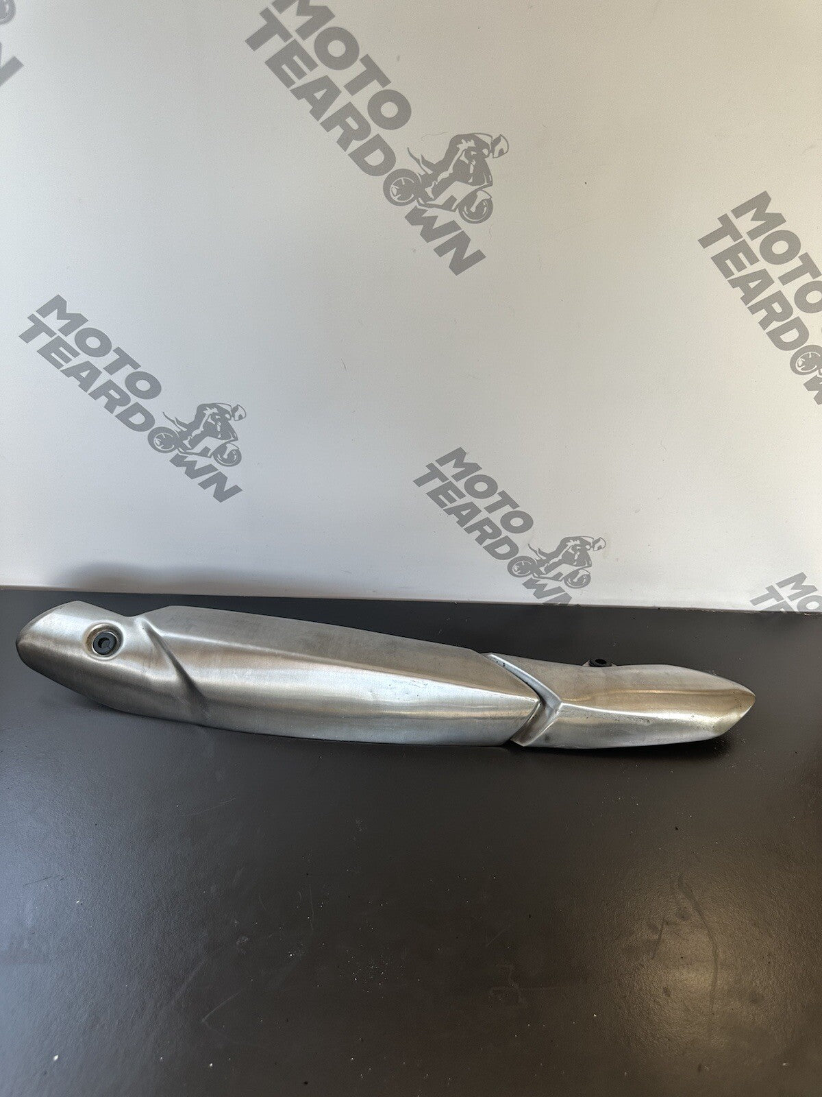 TRIUMPH SPEED TRIPLE 1050 EXHAUST HEAT SHIELD 19,161 Miles 2013 1050 Heat Shield