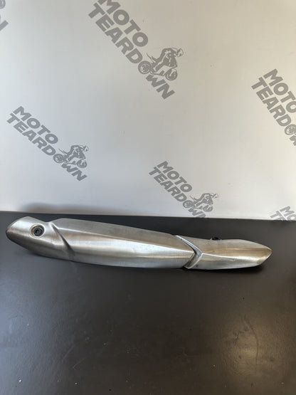 TRIUMPH SPEED TRIPLE 1050 EXHAUST HEAT SHIELD 19,161 Miles 2013 1050 Heat Shield