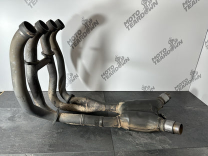 Suzuki GSXR 1300 2016 HAYABUSA Downpipes Manifold Exhaust Headers 18408 Miles