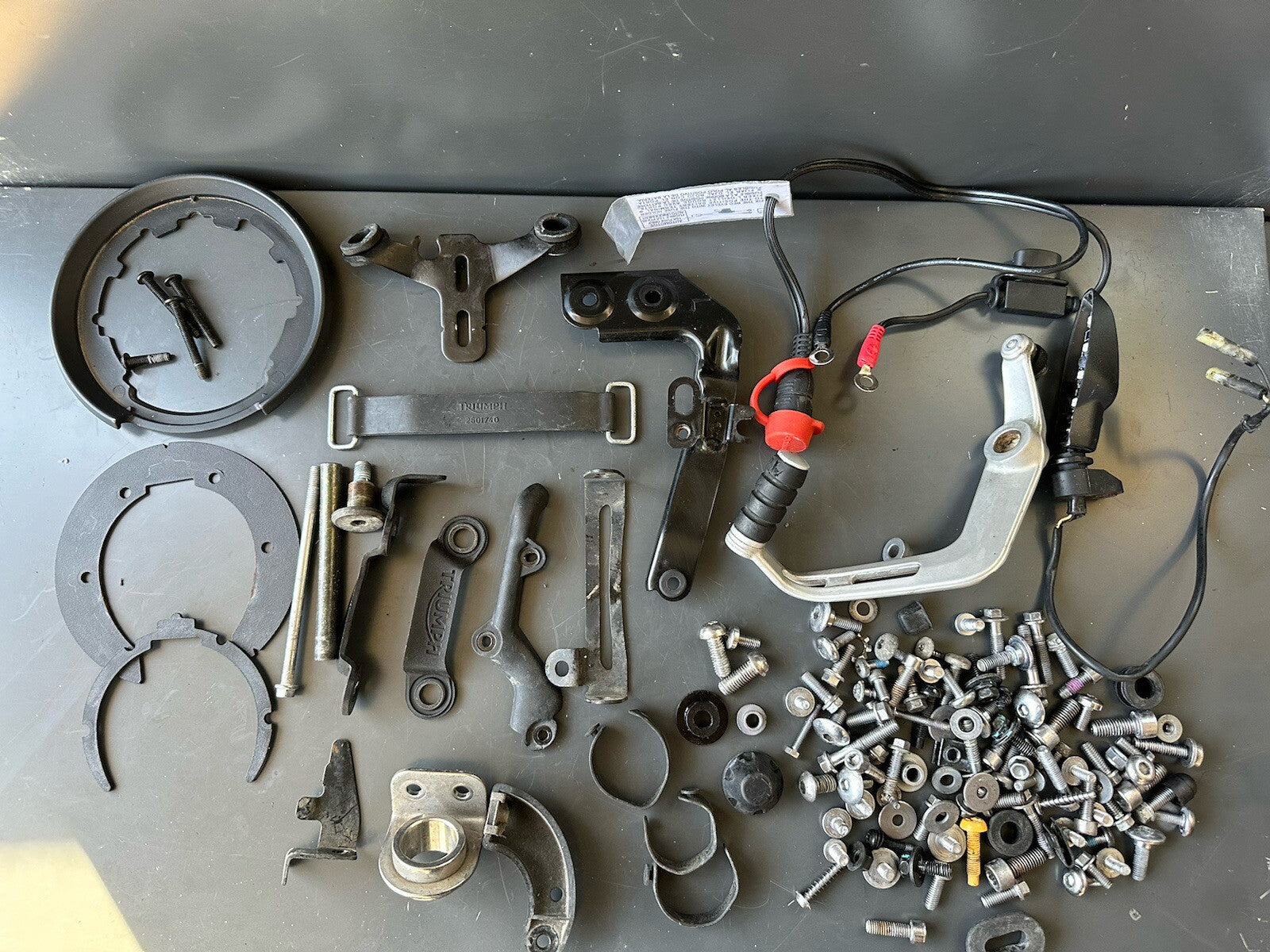 Triumph Street Triple 765RS Bolts Various Job Lot Mixed Nuts Bolts Brackets 2017