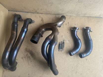 APRILIA TUONO V4 1100 FACTORY HEADERS DOWN PIPES Aprilia Exhaust System OEM 2017