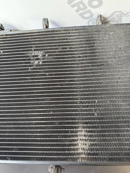 TRIUMPH TRIDENT 660 Radiator And Fan 2021-2024 Water Tight But Slight Kinked OEM