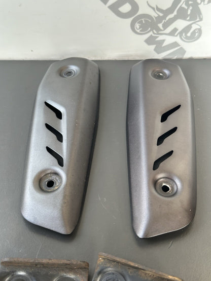 Triumph Street Triple 765RS 765R S Radiator End Plates Brackets 2017-2019 *GREY*