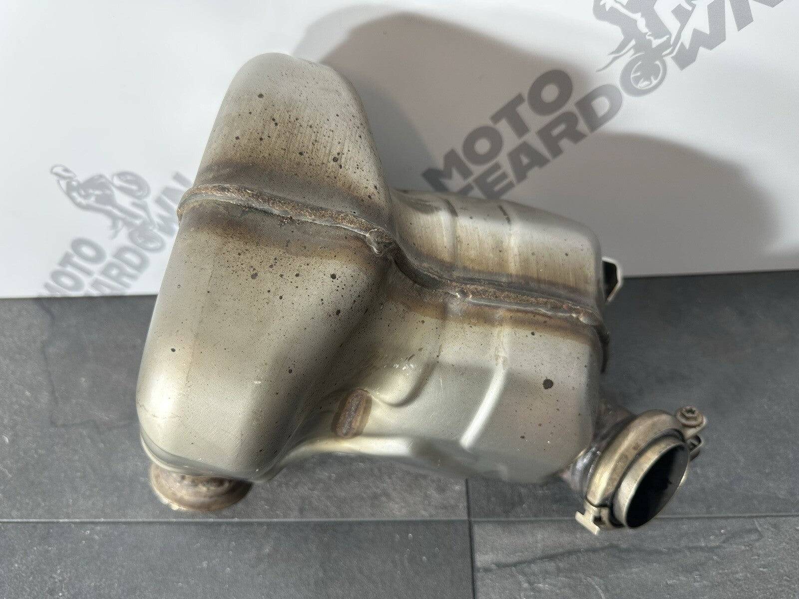 KTM 790 Duke 2020 Exhaust Cat Box Catalytic Converter 3766 Miles 2018 2019 OEM