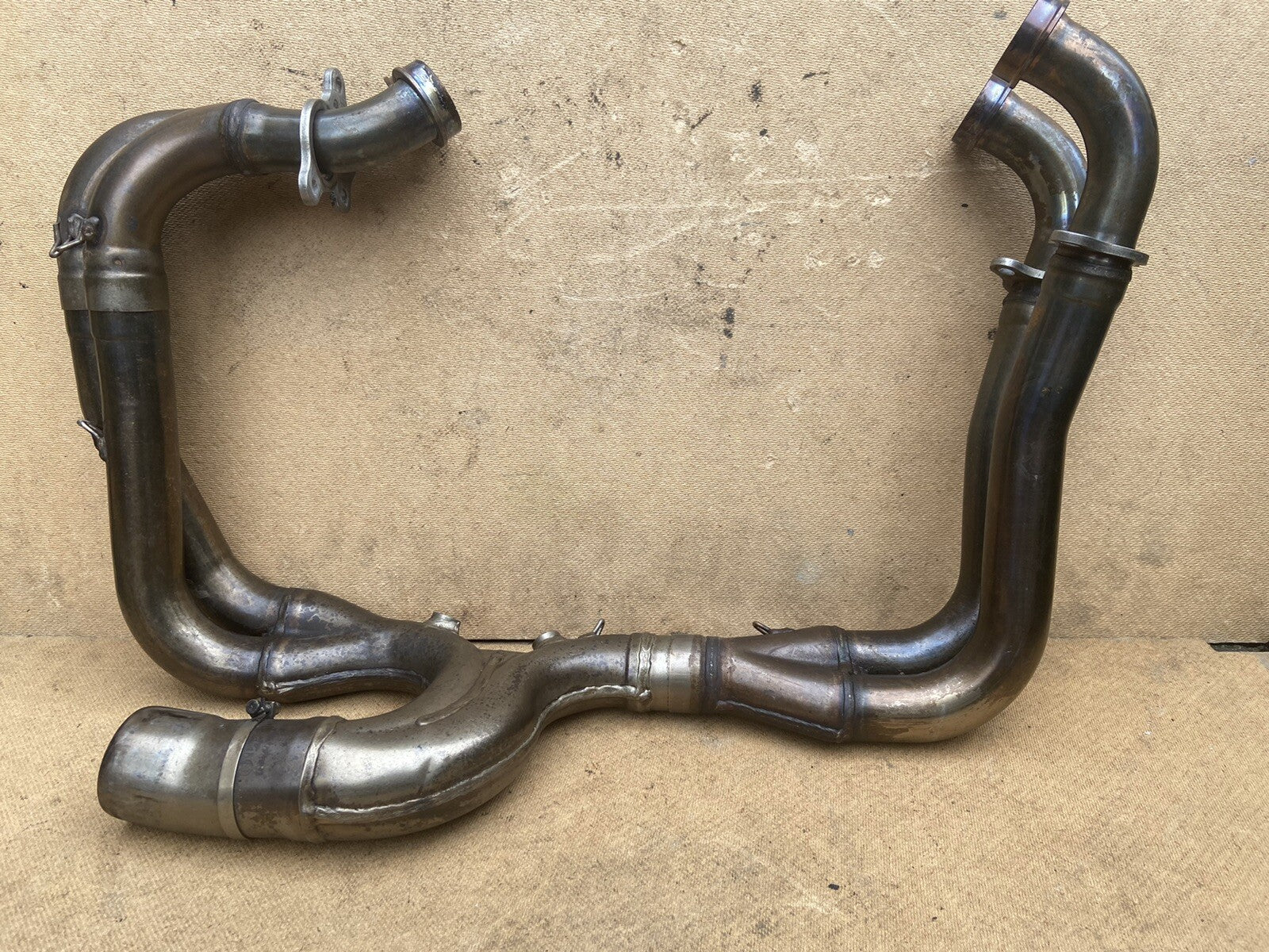 APRILIA TUONO V4 1100 FACTORY HEADERS DOWN PIPES Aprilia Exhaust System OEM 2018