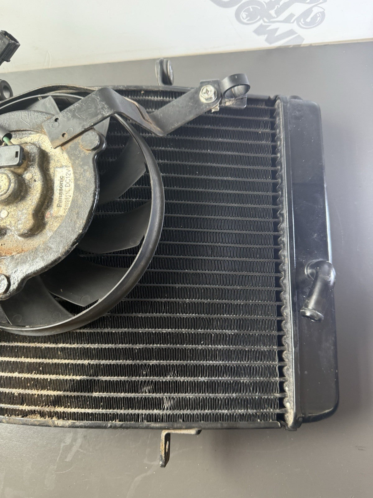 Triumph Street Triple 675R Radiator & Fan Rad 2008-2011  675R Radiator 2010 OEM