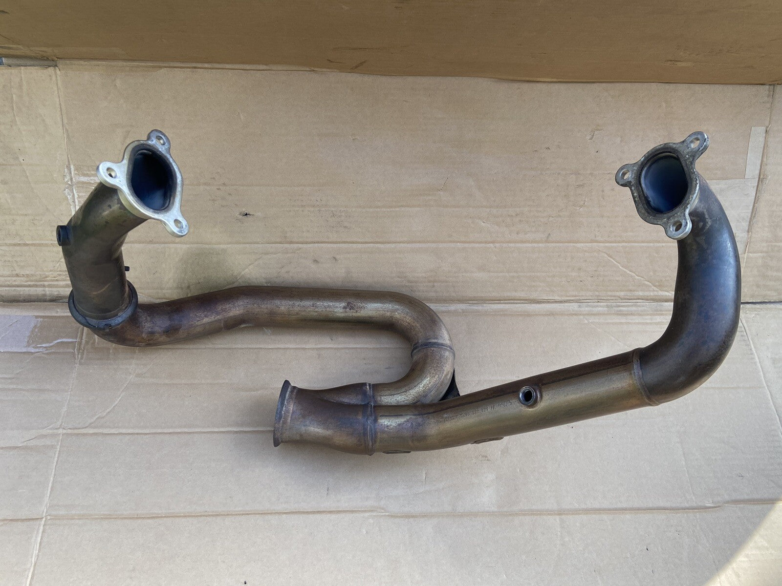KTM 1290 Super Duke exhaust manifold downpipes 2014 KTM 1290 Exhaust OEM