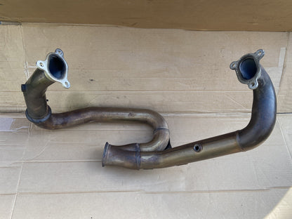 KTM 1290 Super Duke exhaust manifold downpipes 2014 KTM 1290 Exhaust OEM