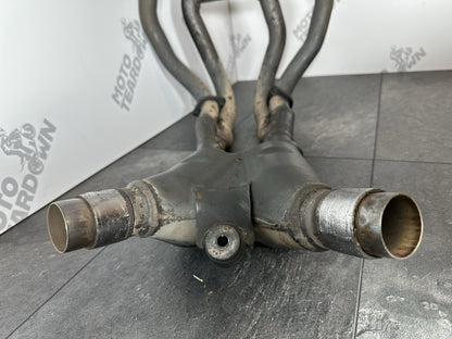 Suzuki GSXR 1300 2016 HAYABUSA Downpipes Manifold Exhaust Headers 18408 Miles