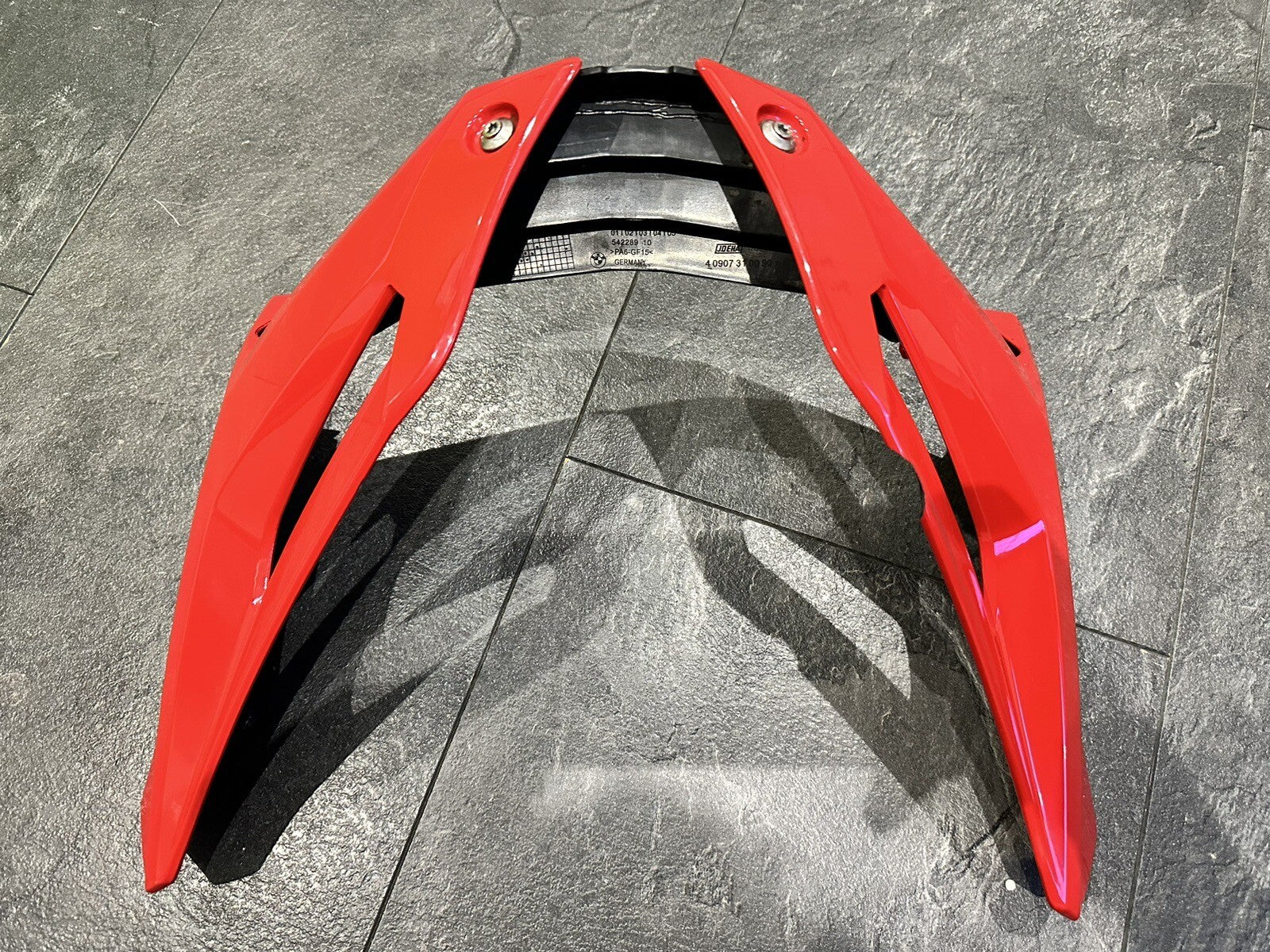 BMW S1000R 2017 Belly Pan Engine Spoiler Red 2018-2021 3534 Miles OEM