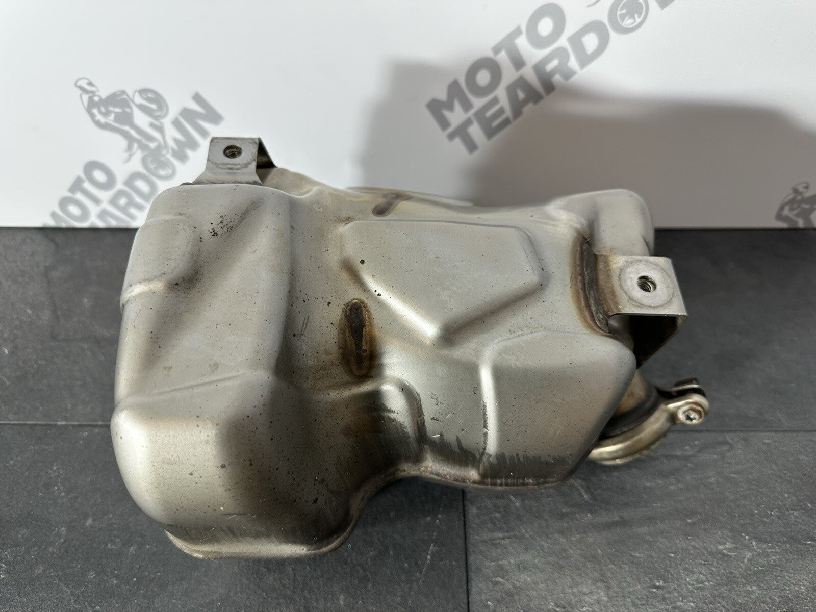 KTM 790 Duke 2020 Exhaust Cat Box Catalytic Converter 3766 Miles 2018 2019 OEM