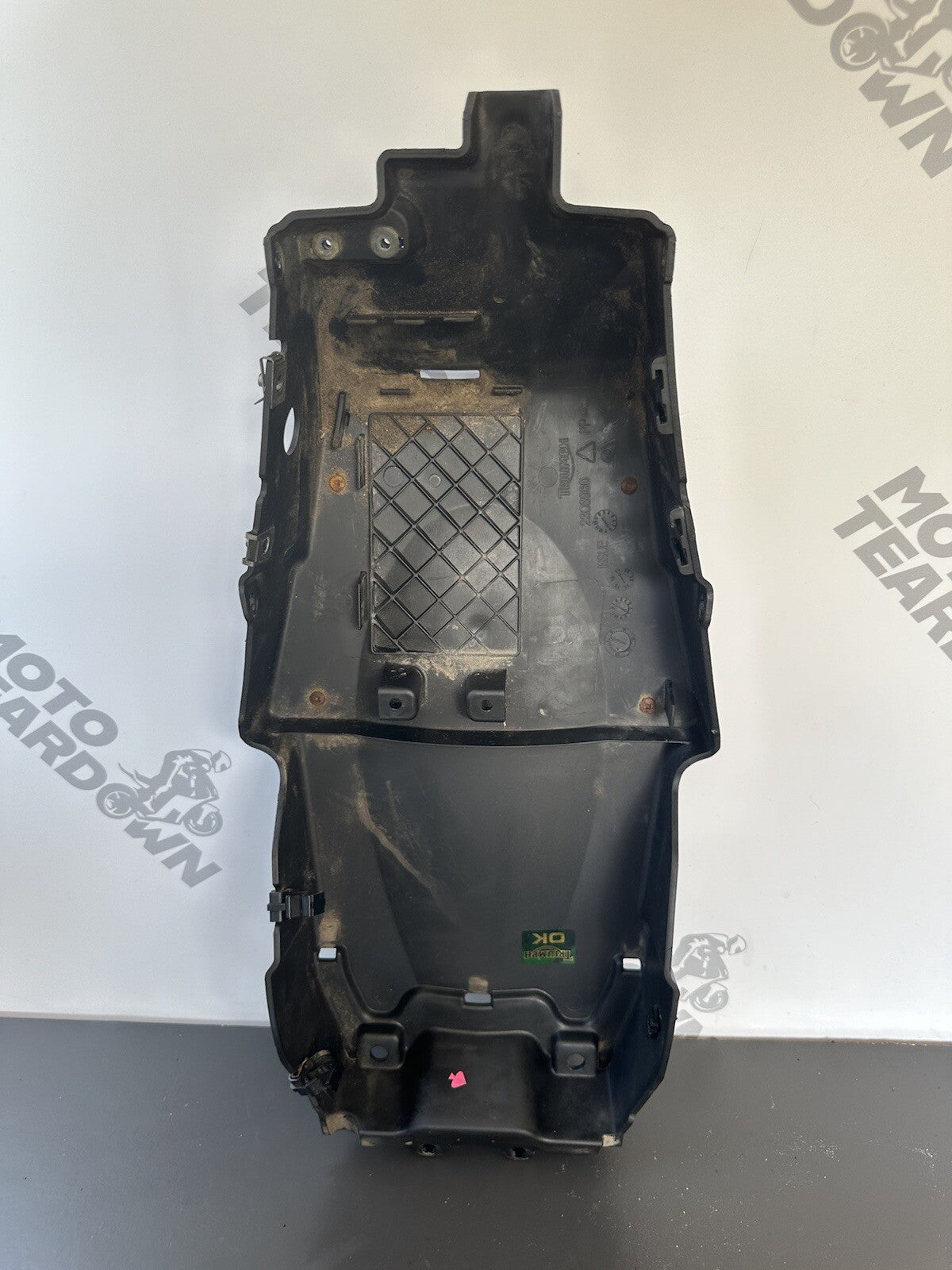 Triumph Speed Triple 1050 Panel Undertray Rear 2011 to 2015 T2306980 19,161 Mile