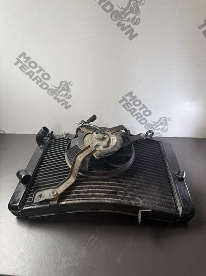 Triumph Street Triple 675R Radiator & Fan Rad 2008-2011  675R Radiator 2010 OEM