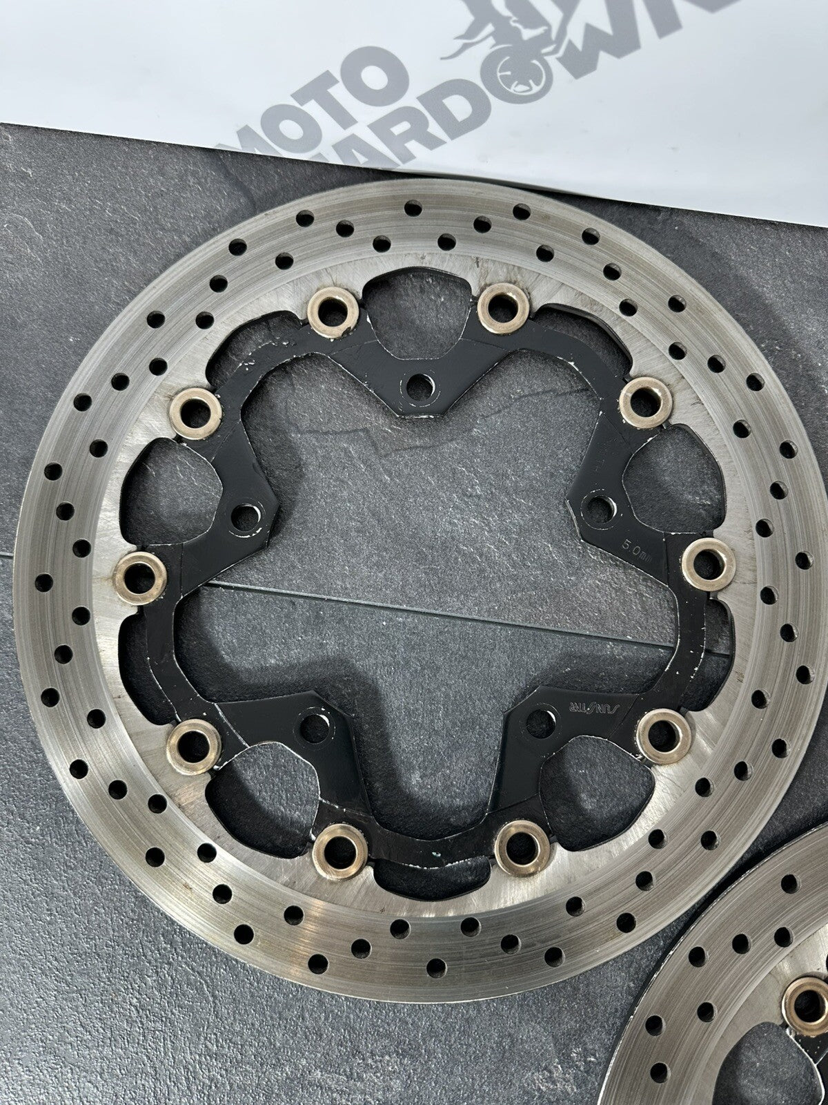 Suzuki GSXR 1300 2016 HAYABUSA Front Brake Discs Rotors SUNSTAR 18408 Miles OEM