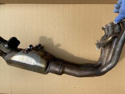 BMW S1000RR EXHAUST HEADER MANIFOLD DOWNPIPES GEN 3 DENTED S1000RR EXHAUST OEM