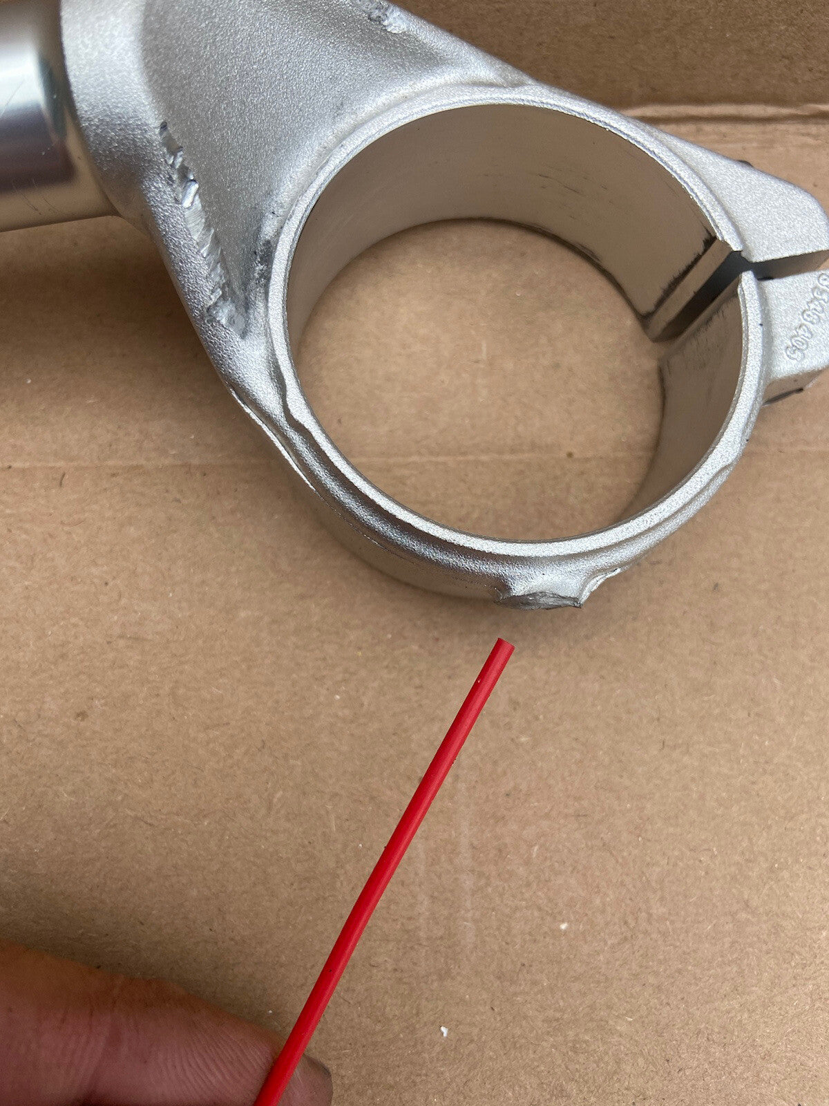 Genuine BMW S1000RR Left handle bar clip on Left Clip On OEM 8548405 DAMAGED