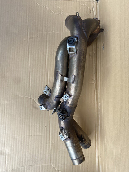 Ducati exhaust header collector Exhaust Centre 848 1098 1098S 57012606B OEM