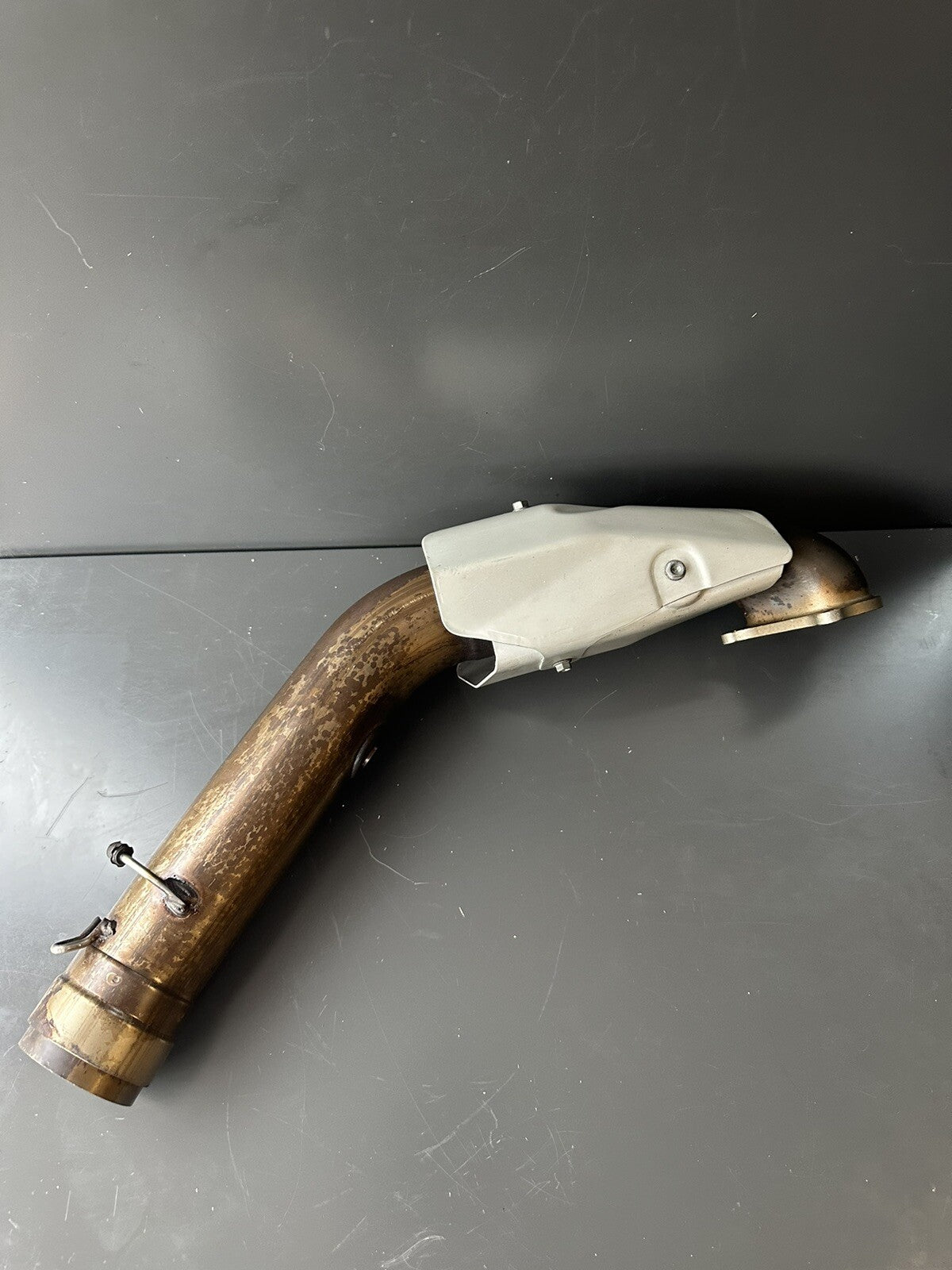 Ducati Panigale V2 HORIZONTAL EXHAUST MANIFOLD HEADER Y PIPE FRONT 570.1.455.2A