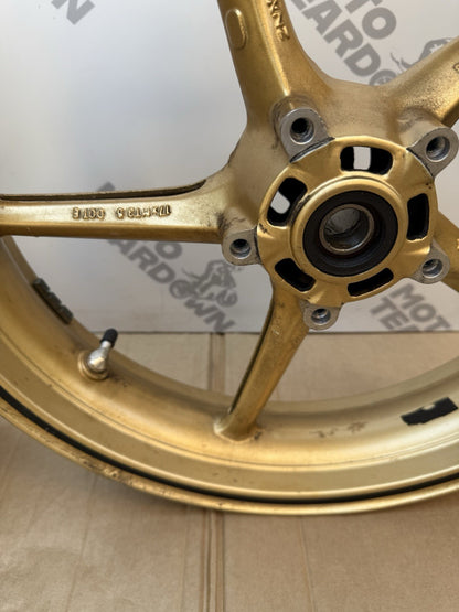 Triumph Street Triple 675R Front And Rear Gold Wheels 2008-2011 SPARES/REPAIRS