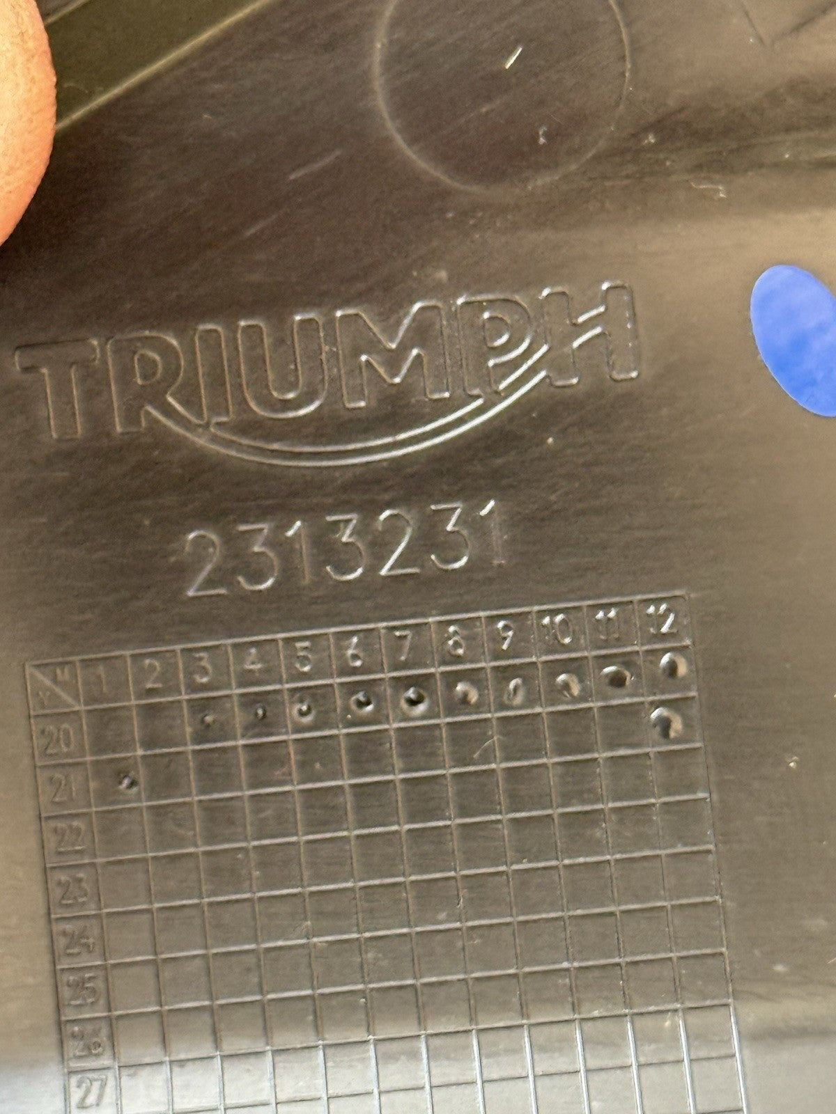 Triumph Trident 660 Left Side Panel T2313231 Left Side Fairing Infil Panel OEM