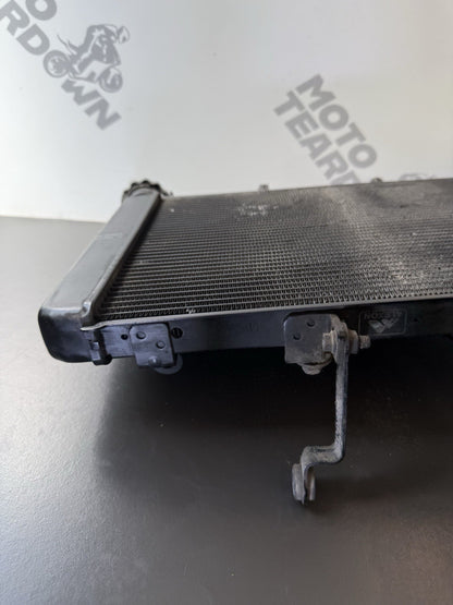 TRIUMPH TRIDENT 660 Radiator And Fan 2021-2024 Water Tight But Slight Kinked OEM