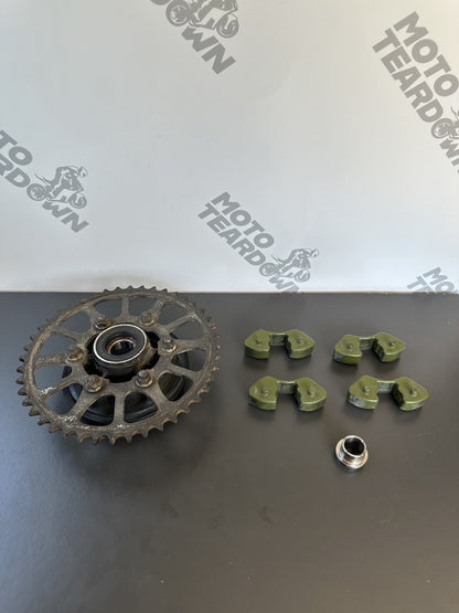 Kawasaki Z900 ZR900 Rear sprocket carrier & cush rubbers 2022 Z900 Rear Sprocket