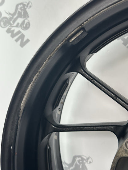 Yamaha MT07 ABS 2014 - 2017 Rear Wheel Rim Ever So Slightly Out Of Alignment OEM