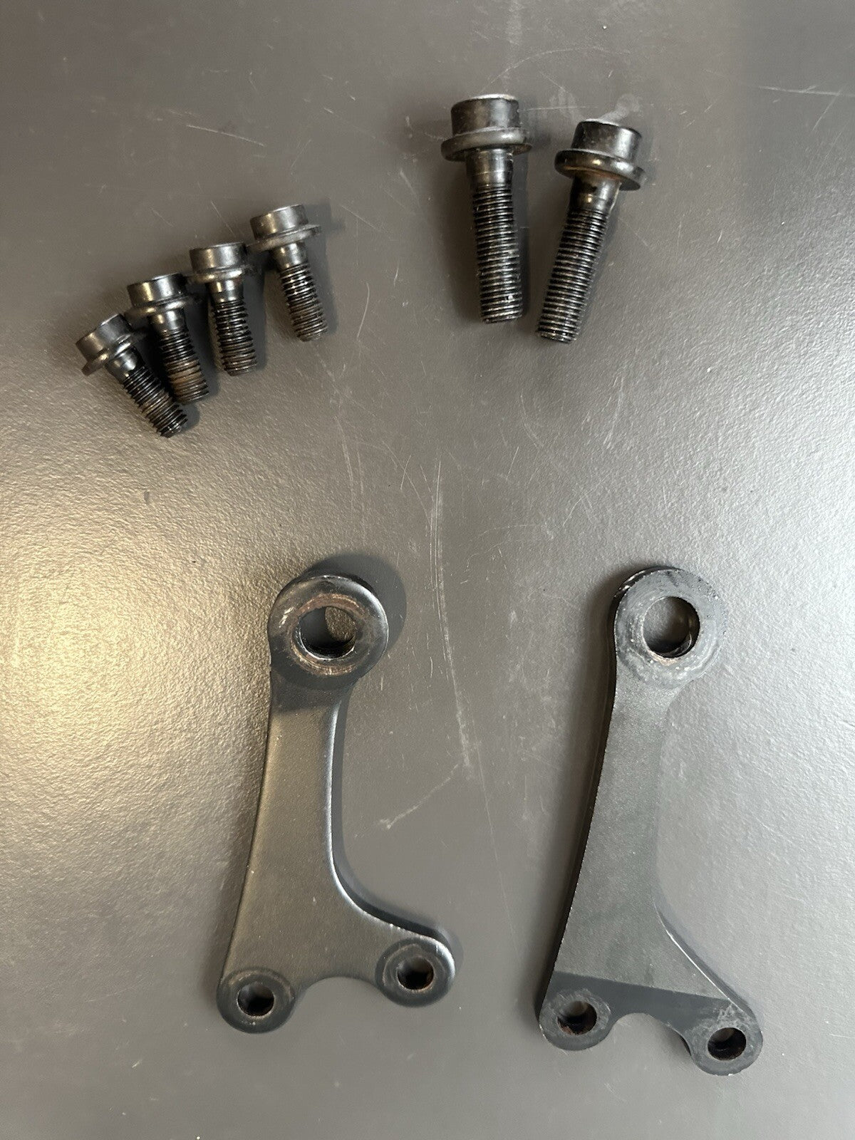 bolts & brackets for a Yamaha MT07 2015 MT07 Engine Mount Bolts NOT COMPLETE SET