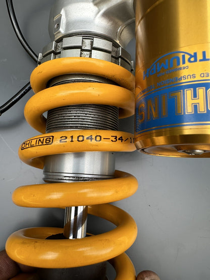 TRIUMPH SPEED TRIPLE 1200 RS 2022 OHLINS ELECTRIC REAR SHOCK ABSORBER *UK ONLY*
