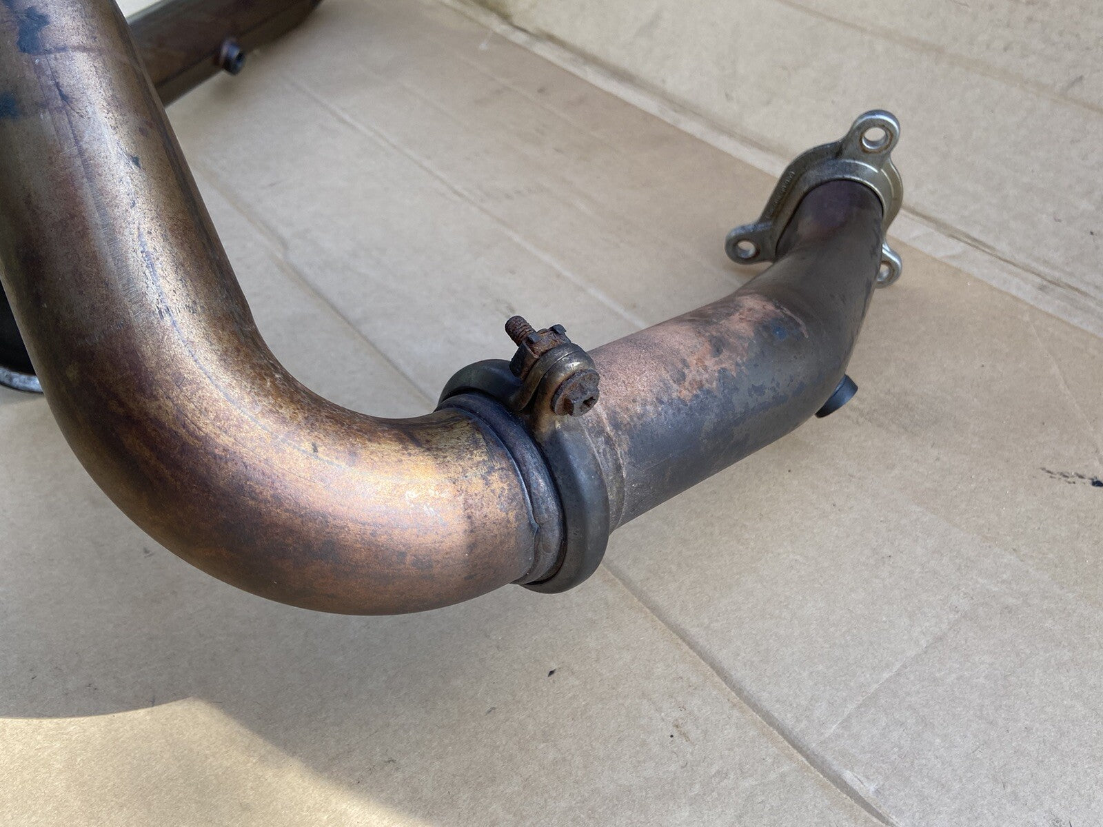 KTM 1290 Super Duke exhaust manifold downpipes 2014 KTM 1290 Exhaust OEM