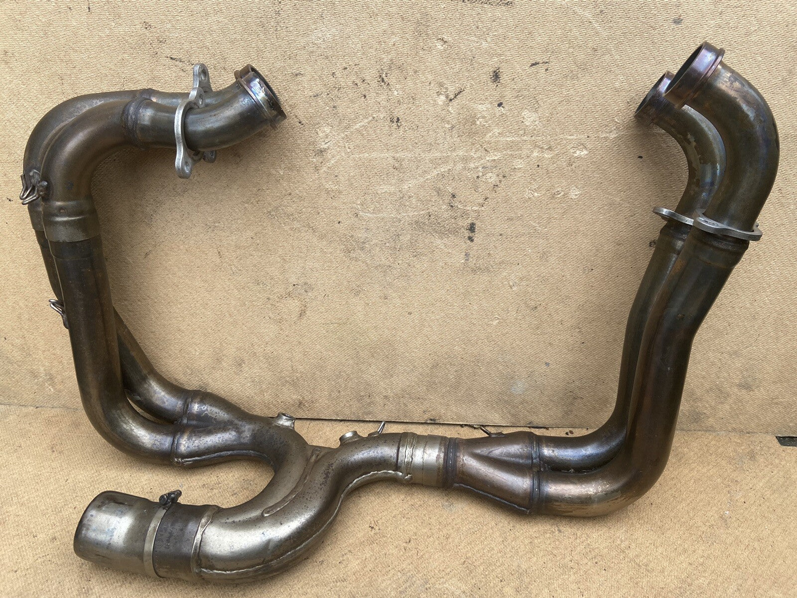 APRILIA TUONO V4 1100 FACTORY HEADERS DOWN PIPES Aprilia Exhaust System OEM 2018