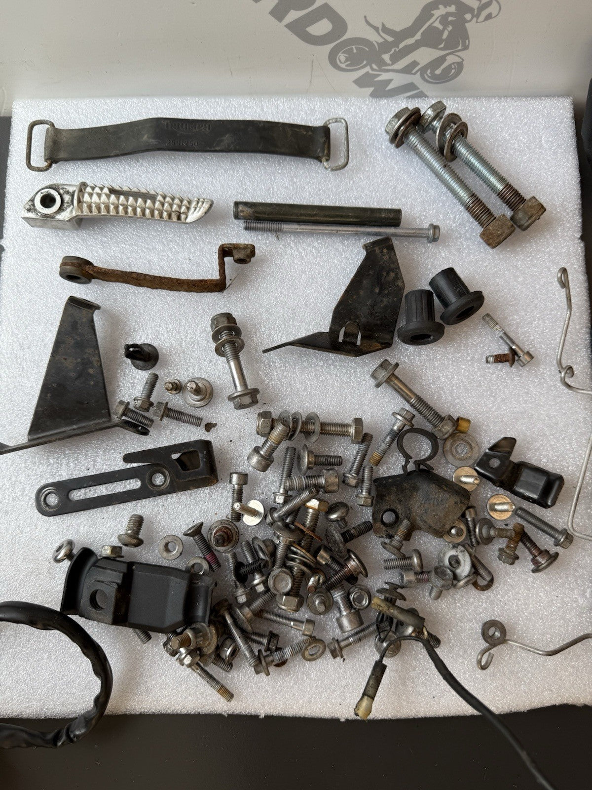 TRIUMPH STREET TRIPLE 675R Job Lot NUTS BOLTS SPARES Job Lot 17,009 Miles OEM