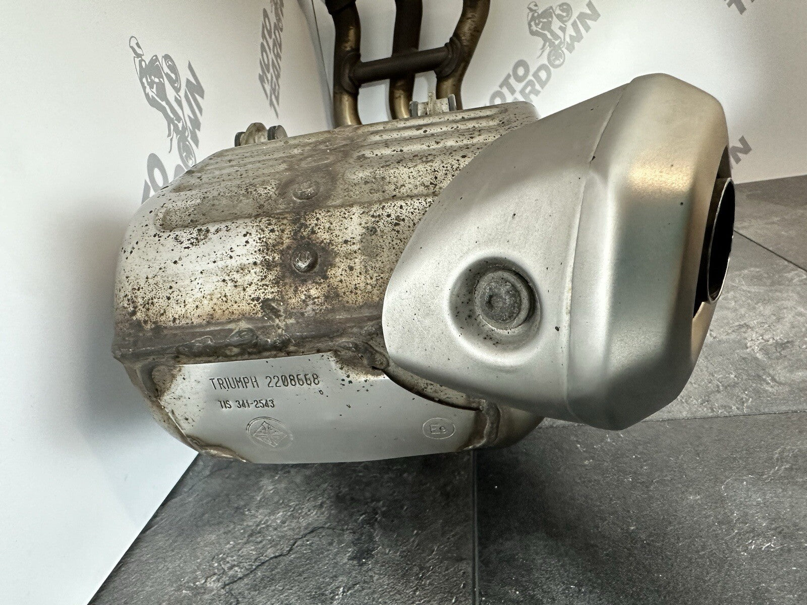 Triumph Trident 660 2022 Exhaust System Downpipes Headers 2962 Miles 2021-2024
