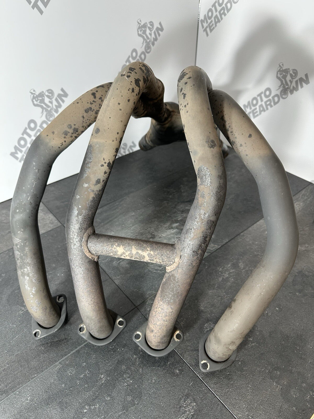 Suzuki GSXR 1300 2016 HAYABUSA Downpipes Manifold Exhaust Headers 18408 Miles