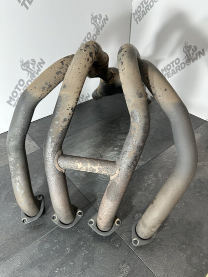 Suzuki GSXR 1300 2016 HAYABUSA Downpipes Manifold Exhaust Headers 18408 Miles