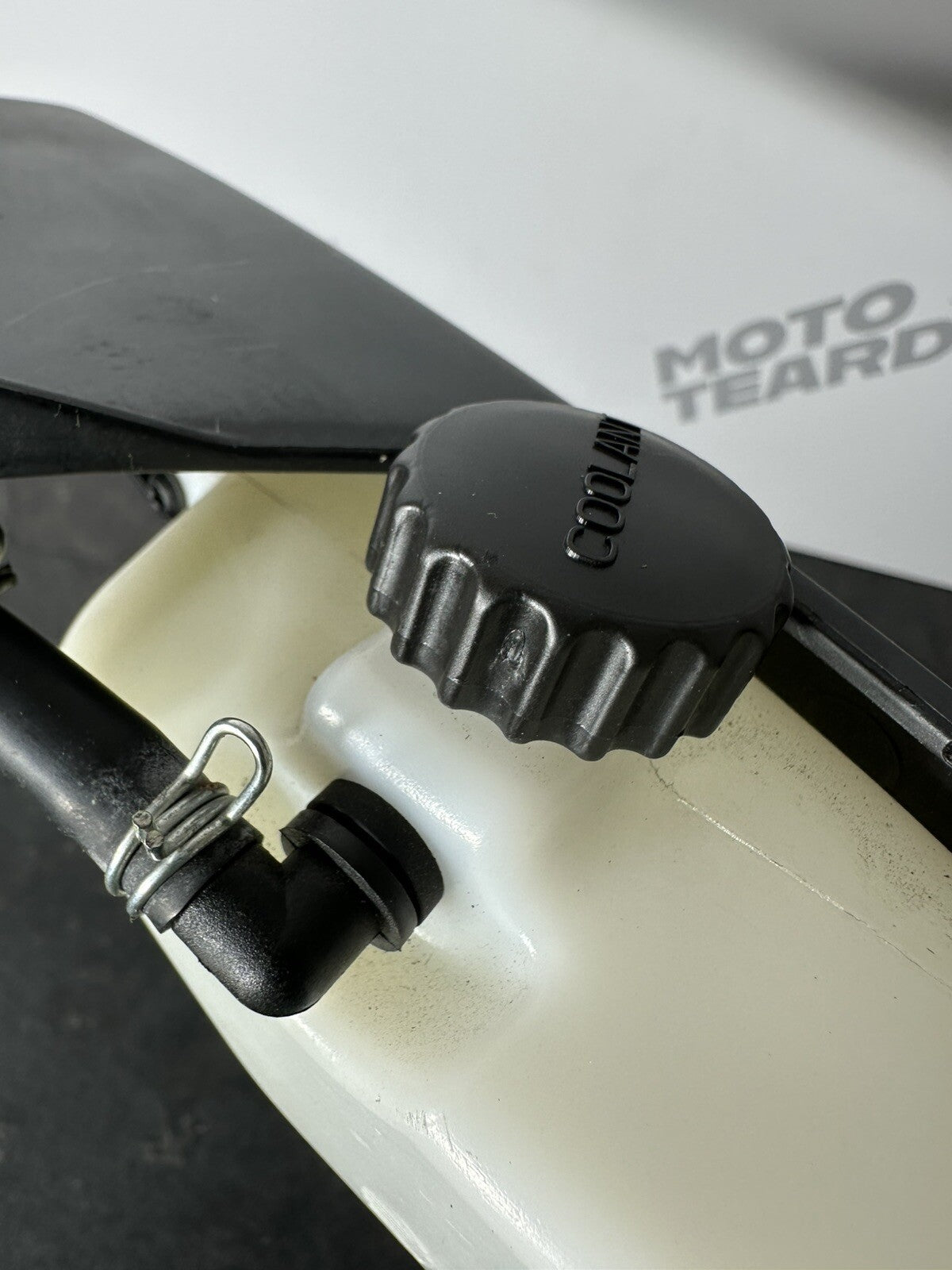 KTM 790 Duke 2020 Coolant Expansion Tank Bottle & Mount 3766 Miles 2018 2019 OEM