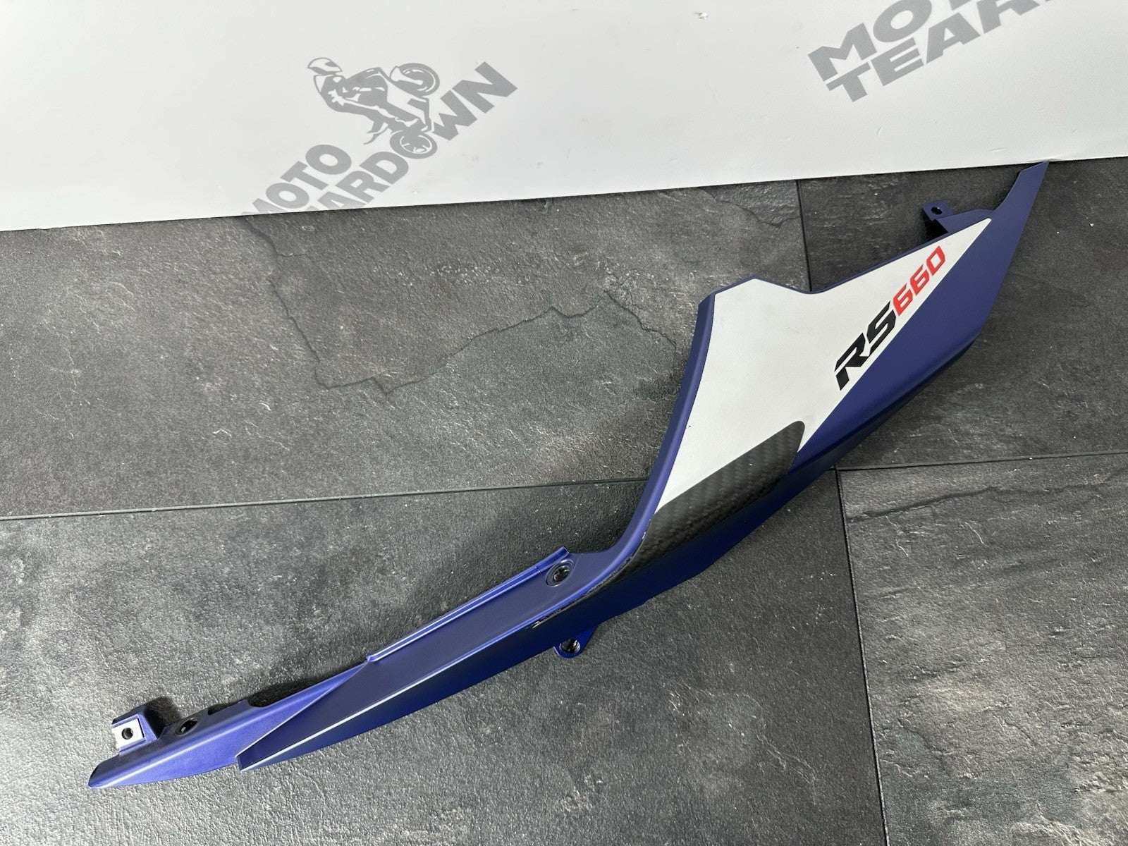 Aprilia RS660 2021 Left Rear Side Fairing Seat Fairing 6220 Miles 2022-2025 OEM