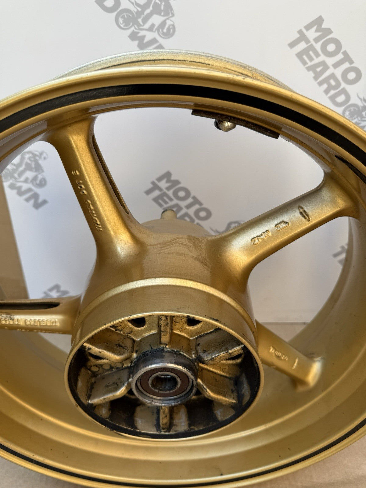 Triumph Street Triple 675R Front And Rear Gold Wheels 2008-2011 SPARES/REPAIRS