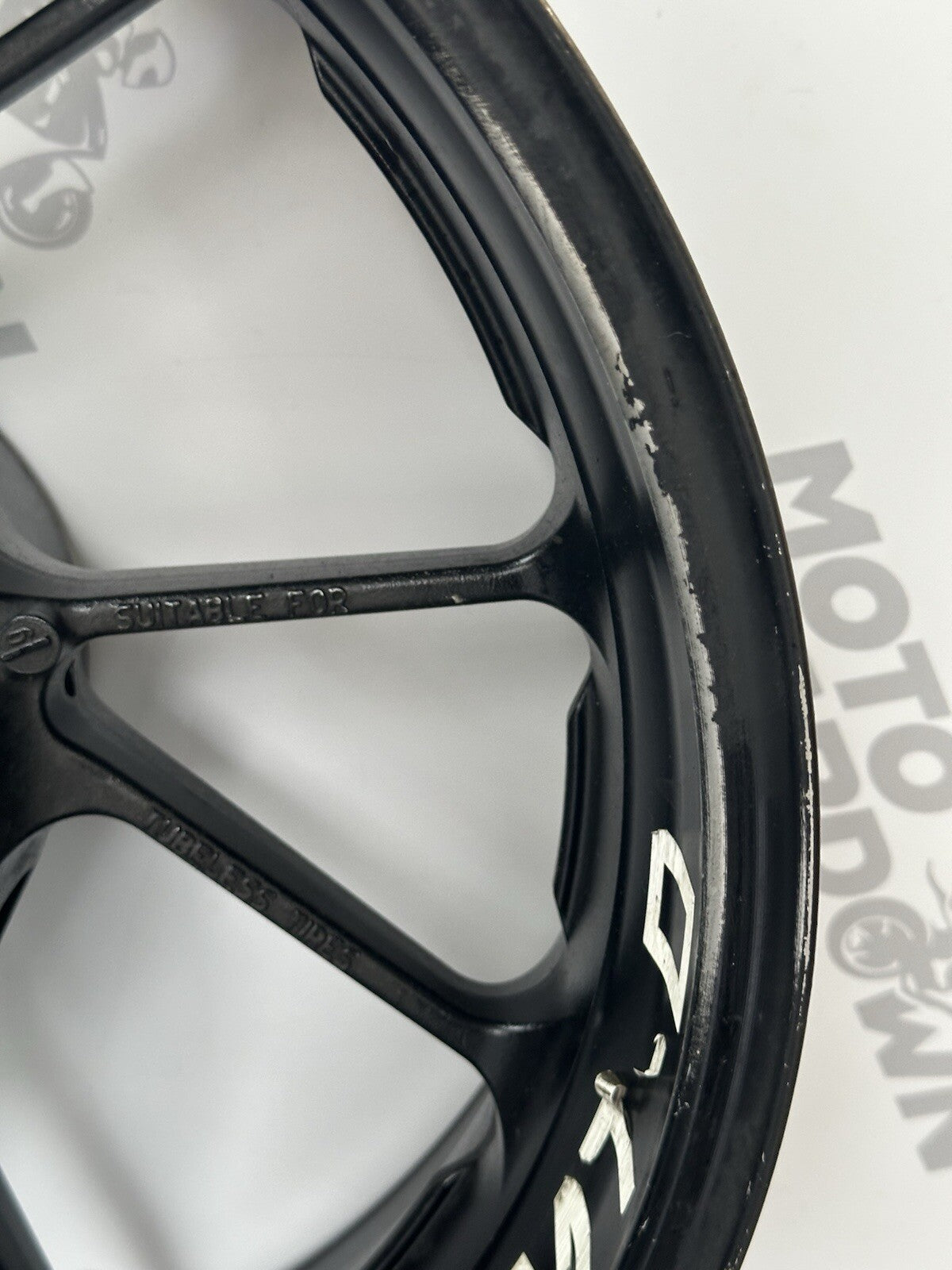 Yamaha MT07 ABS 2014 - 2017 Rear Wheel Rim Ever So Slightly Out Of Alignment OEM