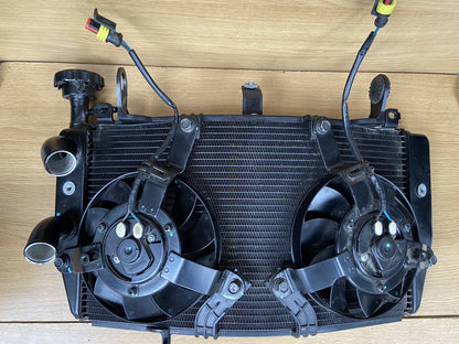 Ducati Supersport radiator With Fans, Coolant Radiator And Fans Supersport Rad