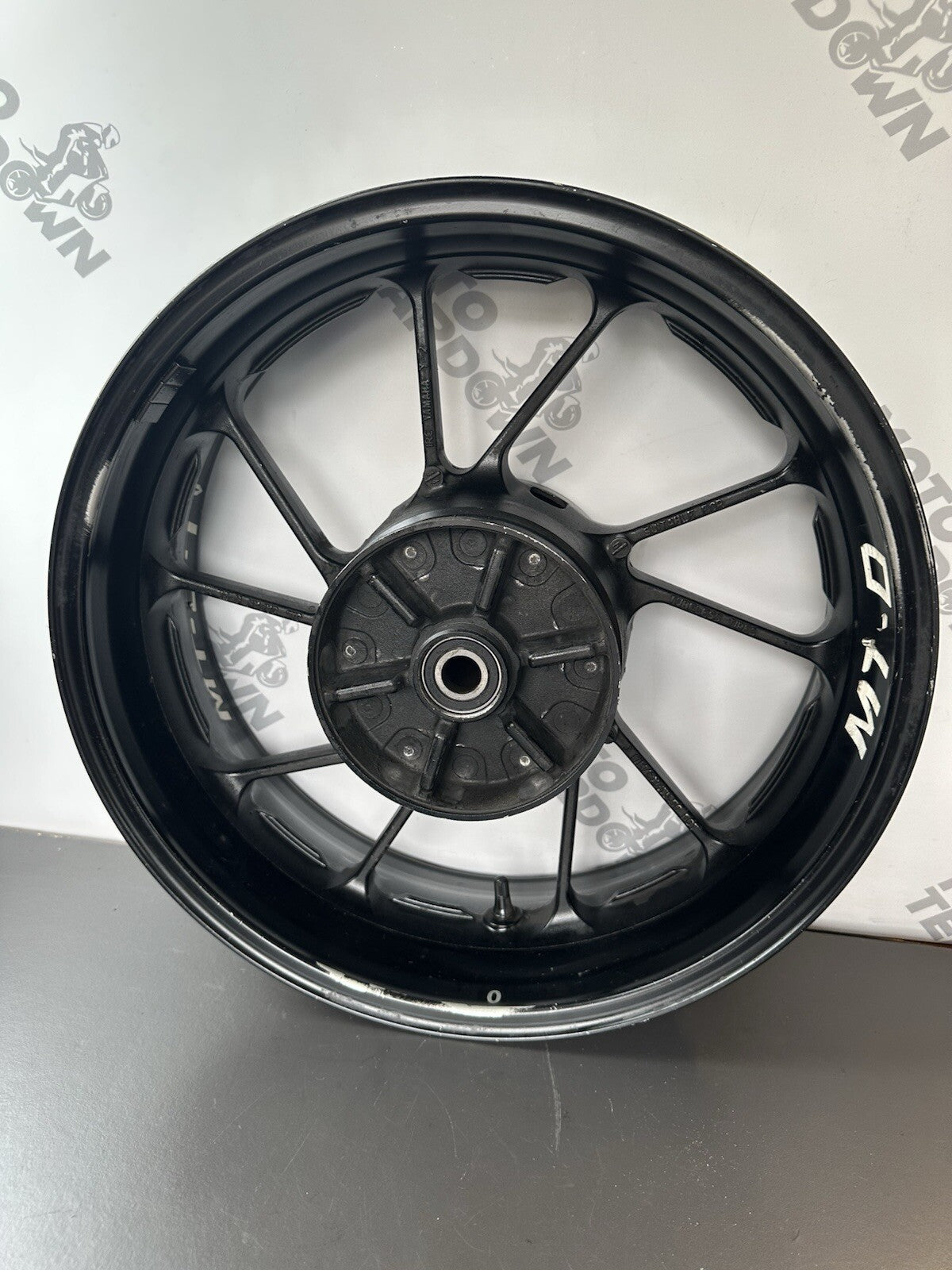 Yamaha MT07 ABS 2014 - 2017 Rear Wheel Rim Ever So Slightly Out Of Alignment OEM