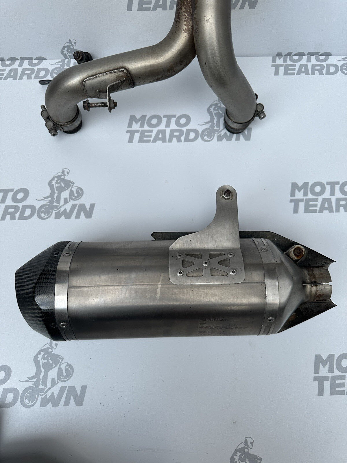 Triumph Speed Triple RS 1050 2018-2020 exhaust silencers and link pipe ARROW OEM