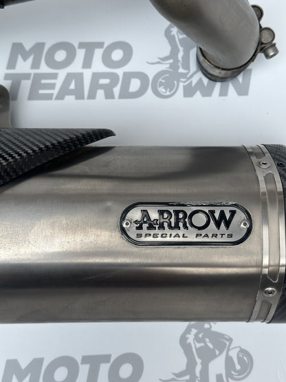 Triumph Speed Triple RS 1050 2018-2020 exhaust silencers and link pipe ARROW OEM