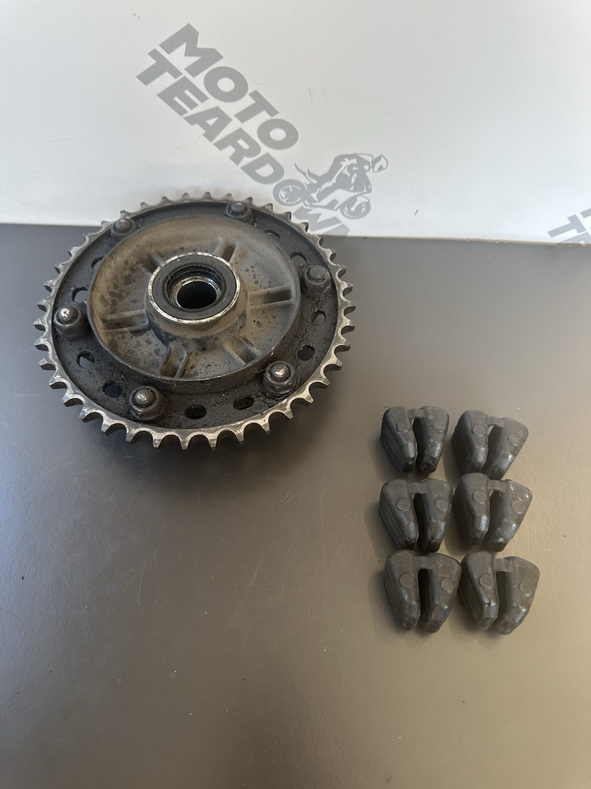 Honda CBR1000RR Rear Sprocket Carrier and Cush Rubbers 2004 2005 RR4 RR5 OEM