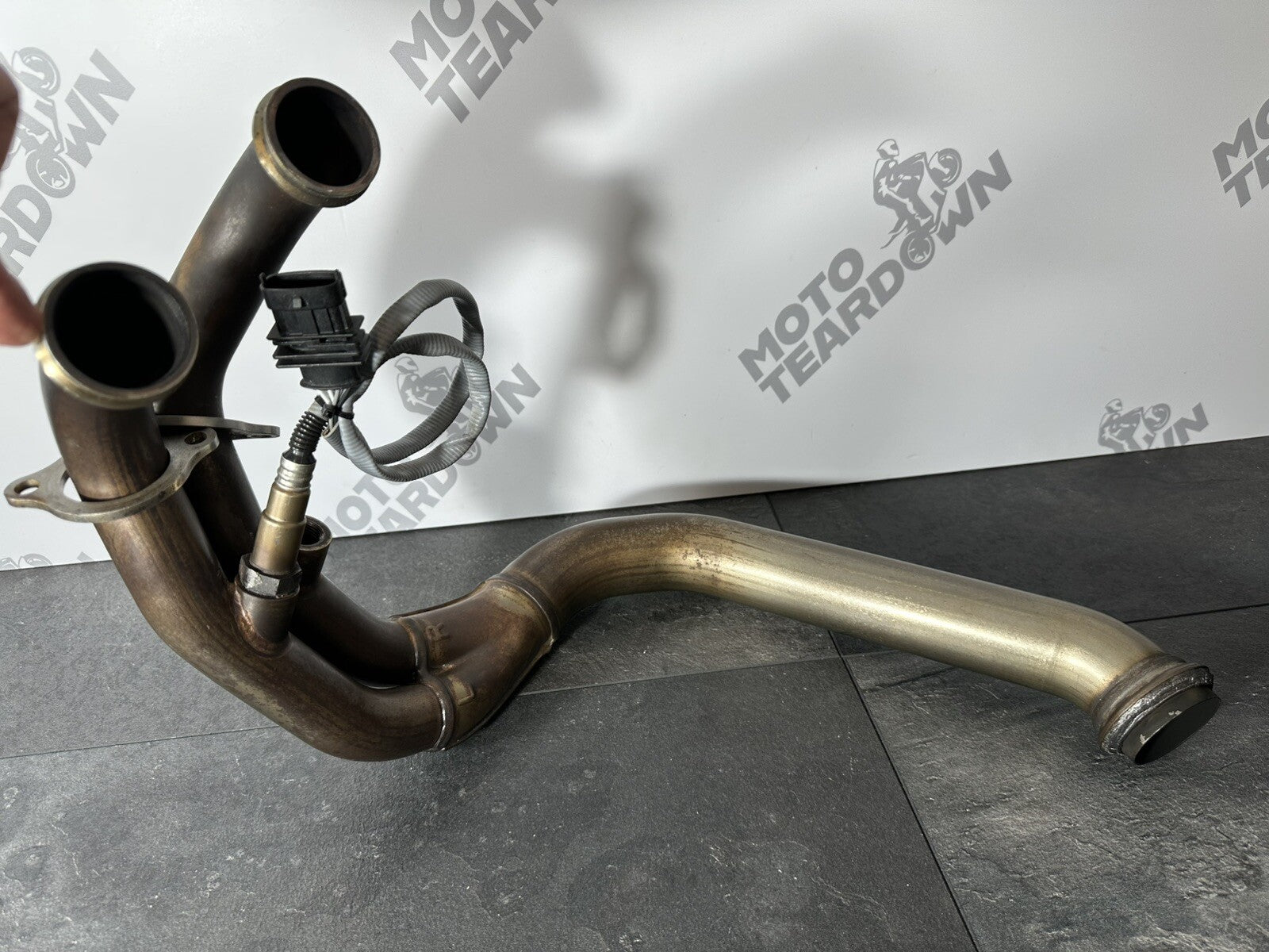 KTM 790 Duke 2020 Exhaust Downpipes Manifold Lambda 3766 Miles 2018 2019 OEM