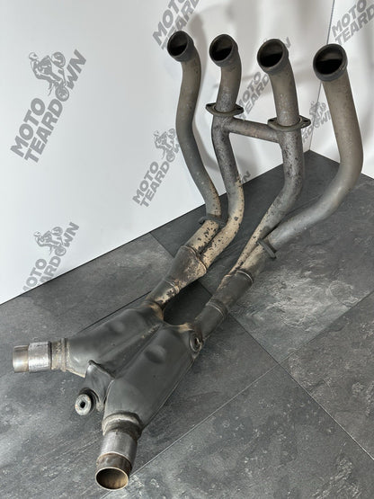 Suzuki GSXR 1300 2016 HAYABUSA Downpipes Manifold Exhaust Headers 18408 Miles