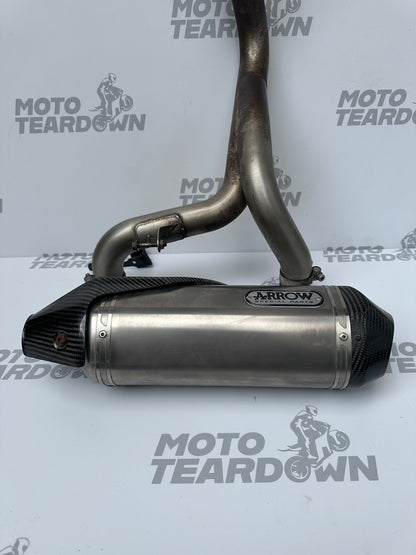 Triumph Speed Triple RS 1050 2018-2020 exhaust silencers and link pipe ARROW OEM
