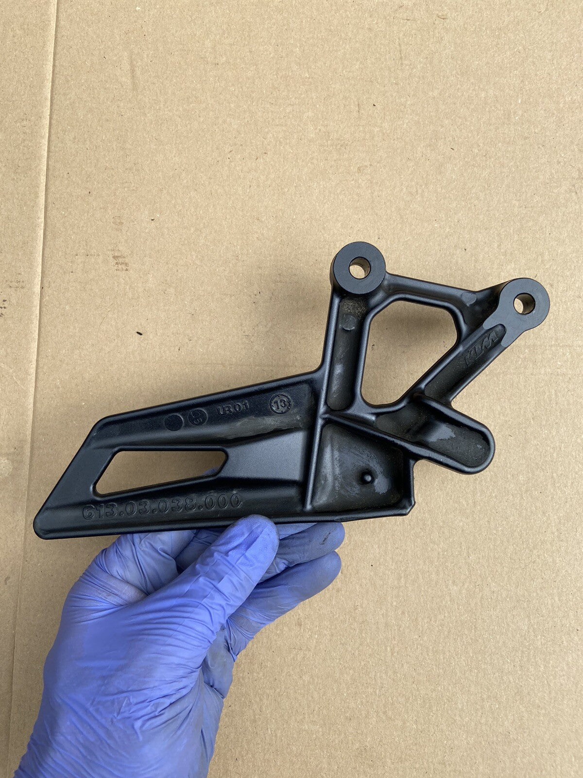 KTM 1290 Super duke front left foot rest hanger bracket 61303038000 Left Foot